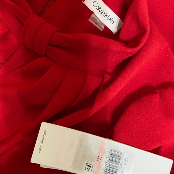 Calvin Klein red wear to work sz 10 - Picture 6 of 6